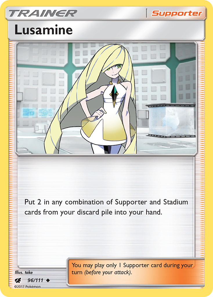 Lusamine (96/111) [Sun & Moon: Crimson Invasion] | Clutch Gaming