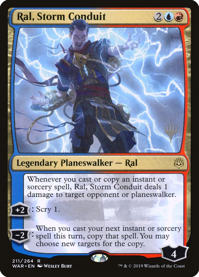 Ral, Storm Conduit (Promo Pack) [War of the Spark Promos] | Clutch Gaming