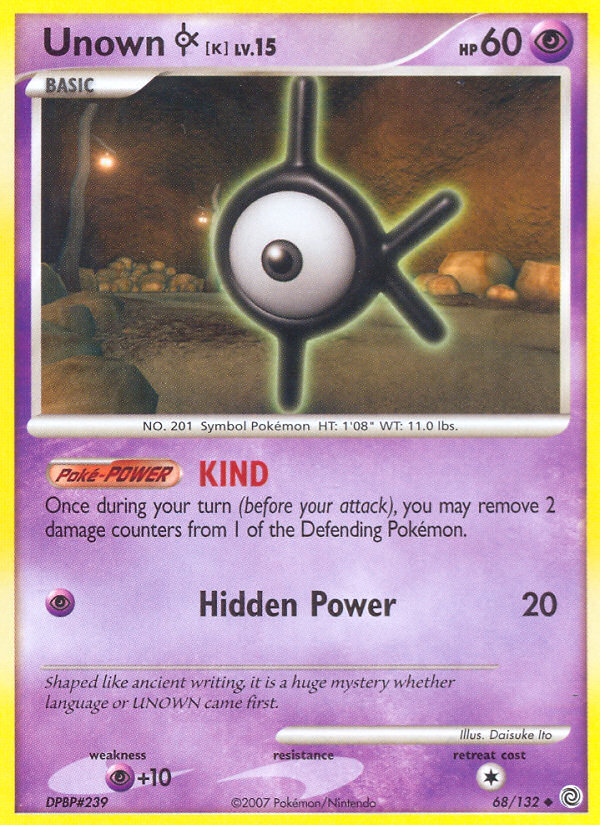 Unown K (68/132) [Diamond & Pearl: Secret Wonders] | Clutch Gaming