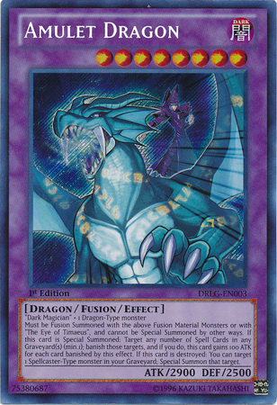 Amulet Dragon [DRLG-EN003] Secret Rare | Clutch Gaming