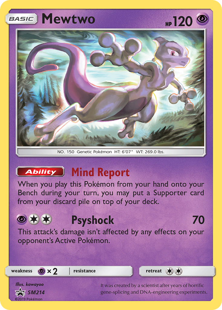 Mewtwo (SM214) [Sun & Moon: Black Star Promos] | Clutch Gaming