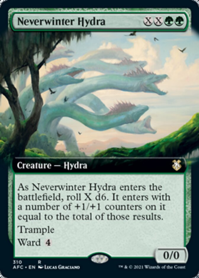 Neverwinter Hydra (Extended Art) [Dungeons & Dragons: Adventures in the Forgotten Realms Commander] | Clutch Gaming