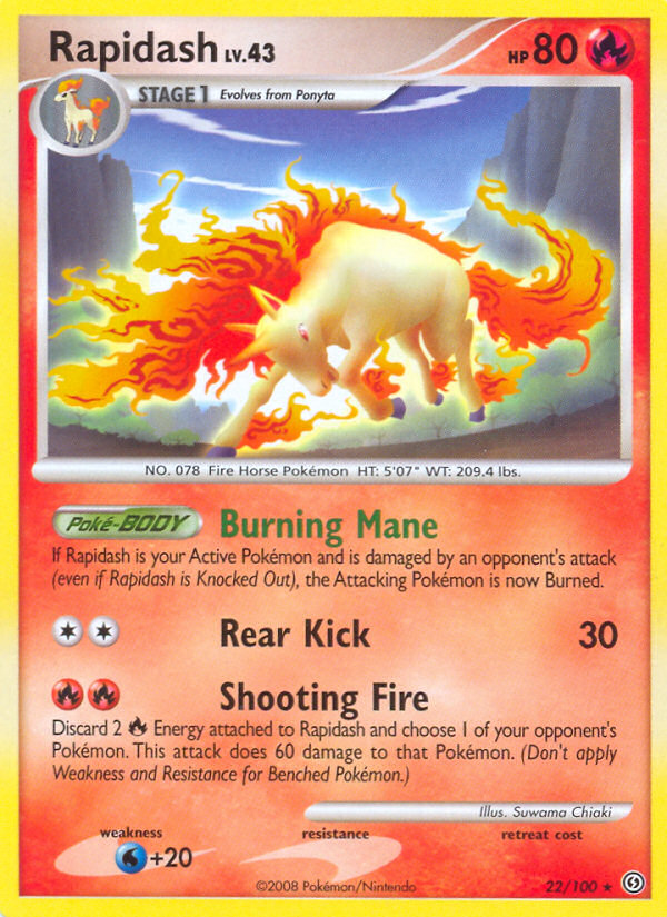 Rapidash (22/100) [Diamond & Pearl: Stormfront] | Clutch Gaming