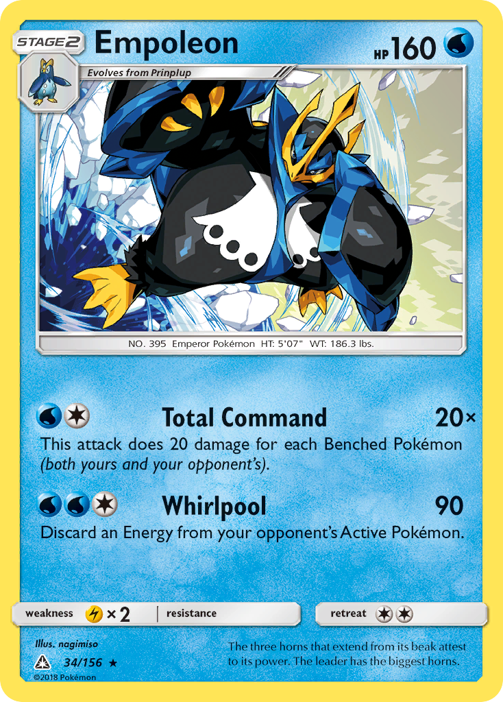 Empoleon (34/156) [Sun & Moon: Ultra Prism] | Clutch Gaming