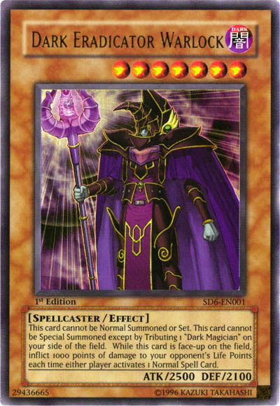 Dark Eradicator Warlock [SD6-EN001] Ultra Rare | Clutch Gaming