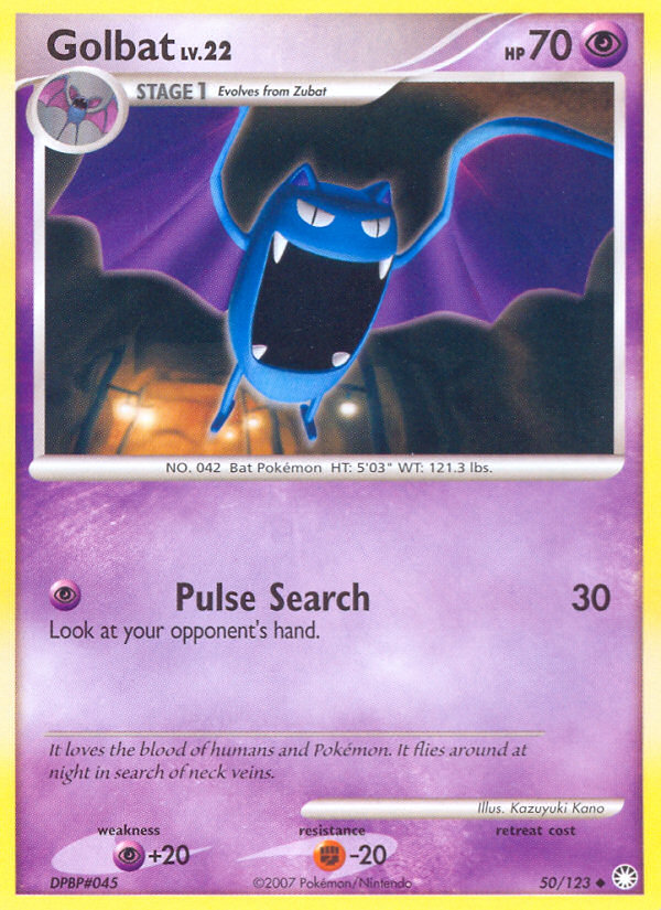 Golbat (50/123) [Diamond & Pearl: Mysterious Treasures] | Clutch Gaming