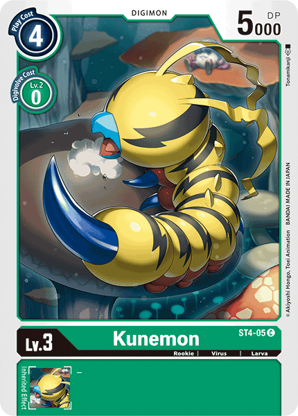 Kunemon [ST4-05] [Starter Deck: Giga Green] | Clutch Gaming