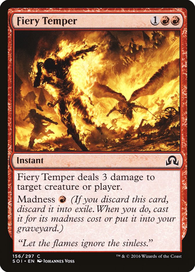 Fiery Temper [Shadows over Innistrad] | Clutch Gaming