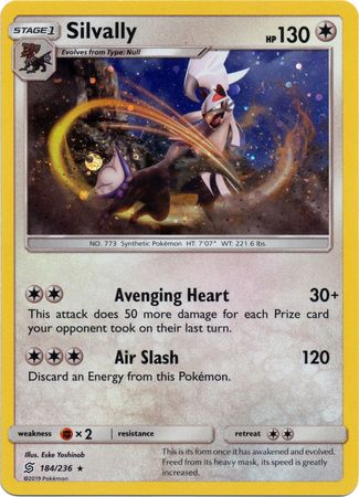 Silvally (184/236) (Cosmos Holo) [Sun & Moon: Unified Minds] | Clutch Gaming