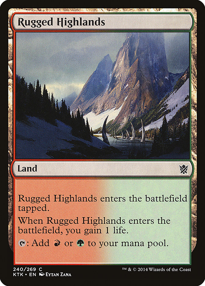 Rugged Highlands [Khans of Tarkir] | Clutch Gaming