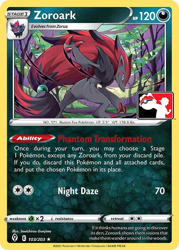 Zoroark (103/203) [Prize Pack Series One] | Clutch Gaming