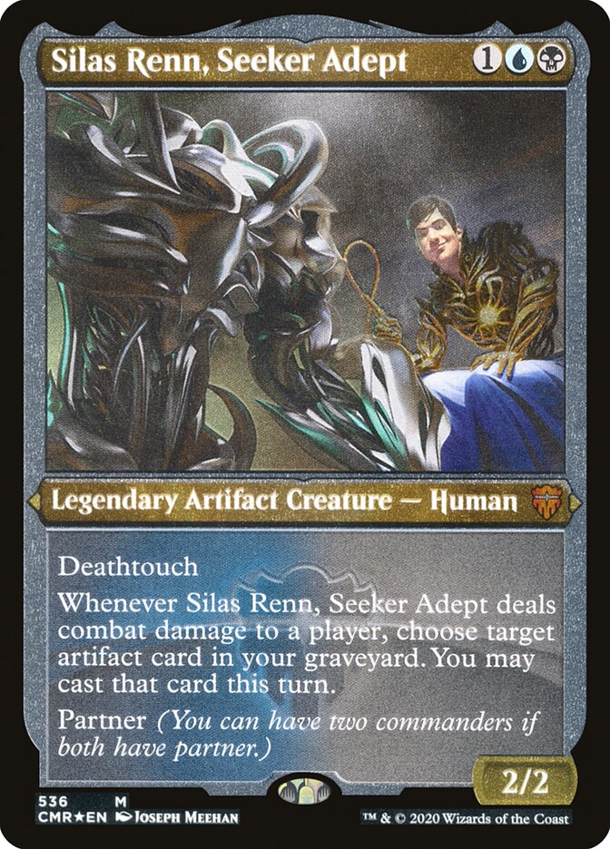 Silas Renn, Seeker Adept (Etched) [Commander Legends] | Clutch Gaming