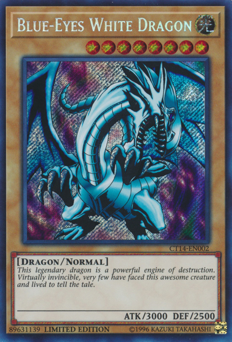 Blue-Eyes White Dragon [CT14-EN002] Secret Rare | Clutch Gaming