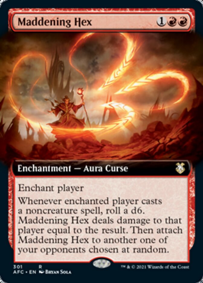 Maddening Hex (Extended Art) [Dungeons & Dragons: Adventures in the Forgotten Realms Commander] | Clutch Gaming