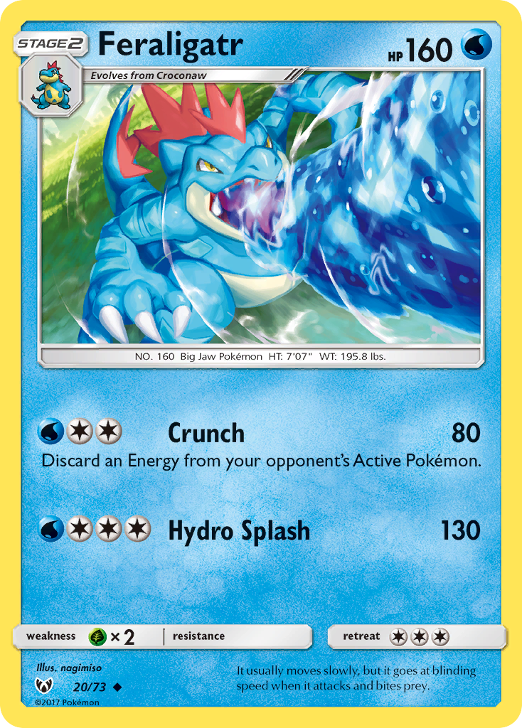 Feraligatr (20/73) [Sun & Moon: Shining Legends] | Clutch Gaming