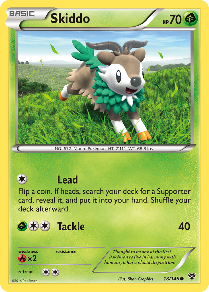 Skiddo (18/146) [XY: Base Set] | Clutch Gaming