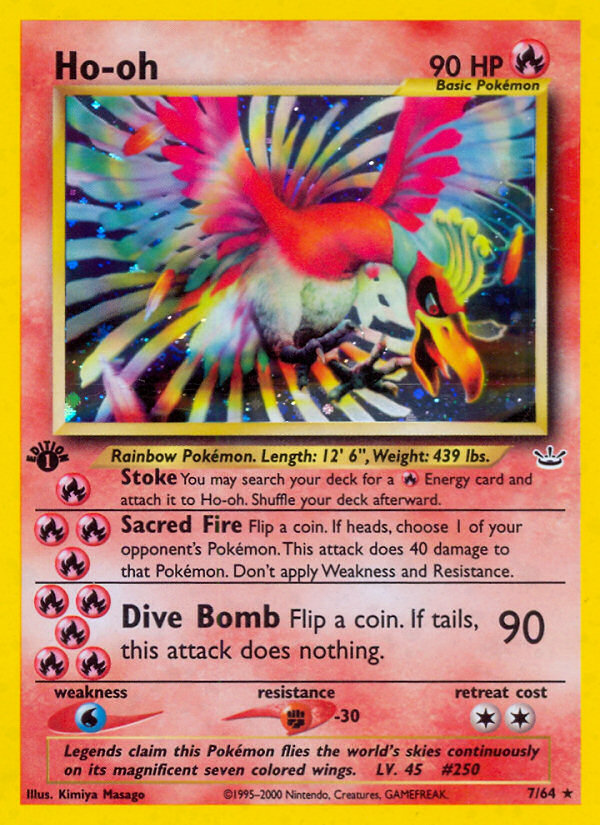 Ho-oh (7/64) [Neo Revelation 1st Edition] | Clutch Gaming