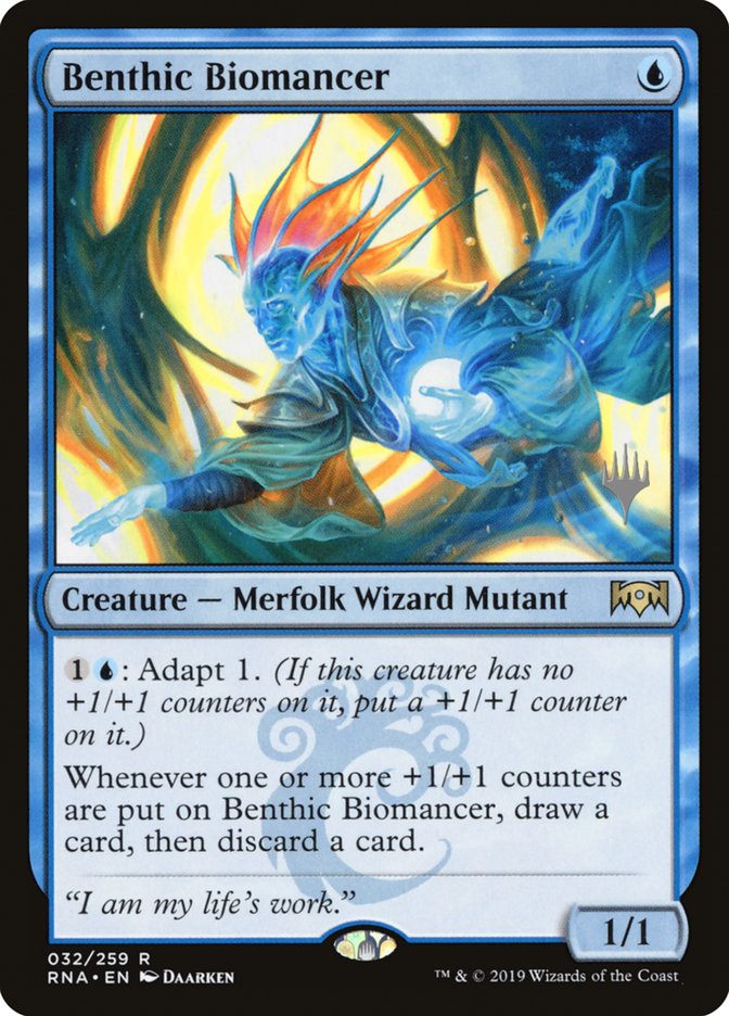 Benthic Biomancer (Promo Pack) [Ravnica Allegiance Promos] | Clutch Gaming