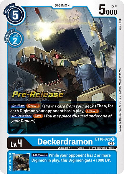 Deckerdramon [BT10-020] [Xros Encounter Pre-Release Cards] | Clutch Gaming