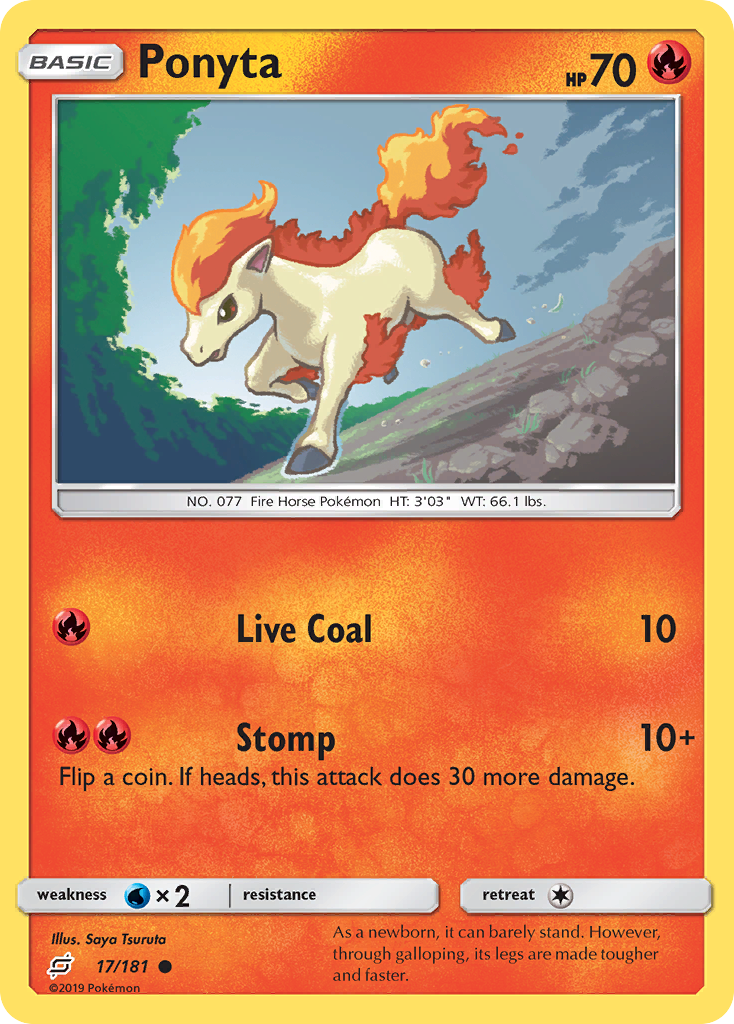 Ponyta (17/181) [Sun & Moon: Team Up] | Clutch Gaming