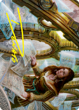 Cartographer's Survey Art Card (Gold-Stamped Signature) [Innistrad: Crimson Vow Art Series] | Clutch Gaming