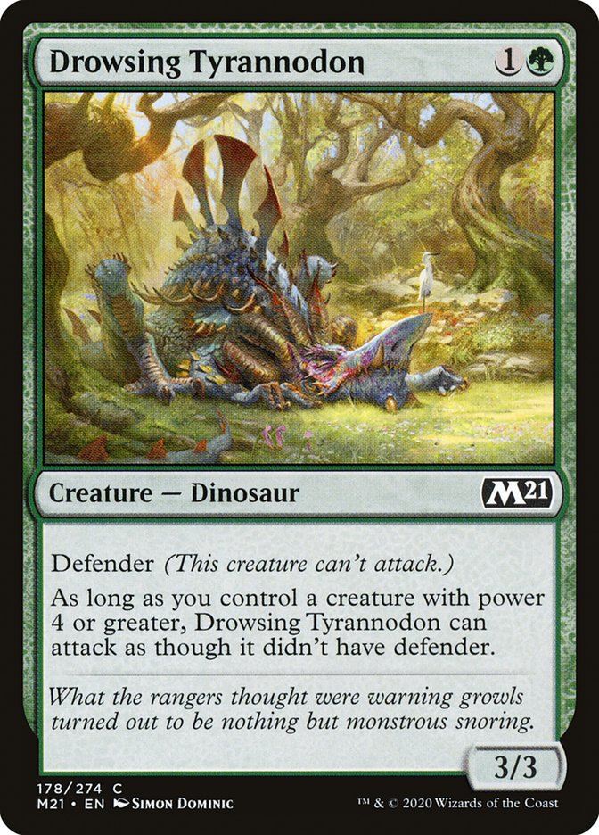 Drowsing Tyrannodon [Core Set 2021] | Clutch Gaming