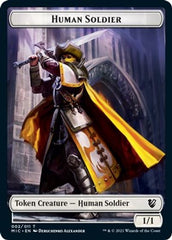 Eldrazi Spawn // Human Soldier Double-Sided Token [Innistrad: Midnight Hunt Commander Tokens] | Clutch Gaming