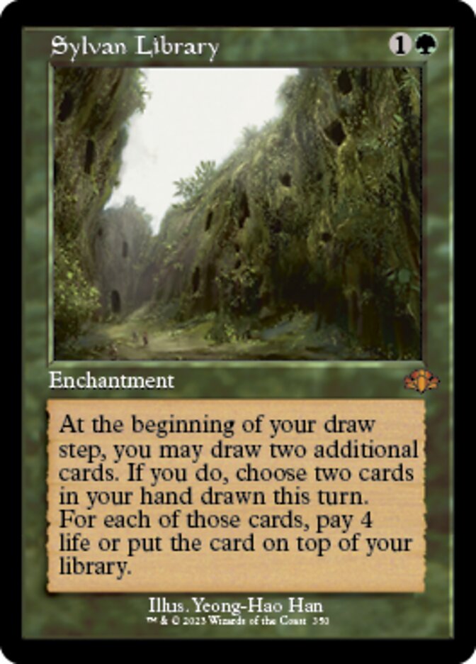 Sylvan Library (Retro) [Dominaria Remastered] | Clutch Gaming