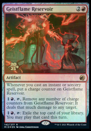 Geistflame Reservoir [Innistrad: Midnight Hunt Prerelease Promos] | Clutch Gaming