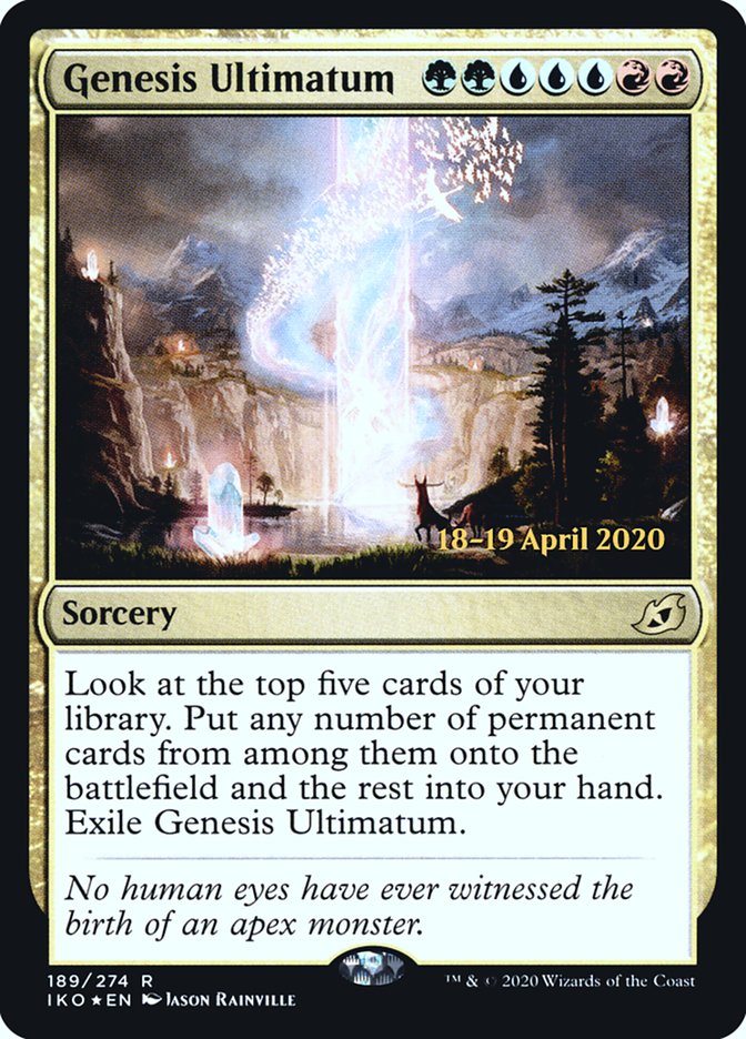 Genesis Ultimatum [Ikoria: Lair of Behemoths Prerelease Promos] | Clutch Gaming