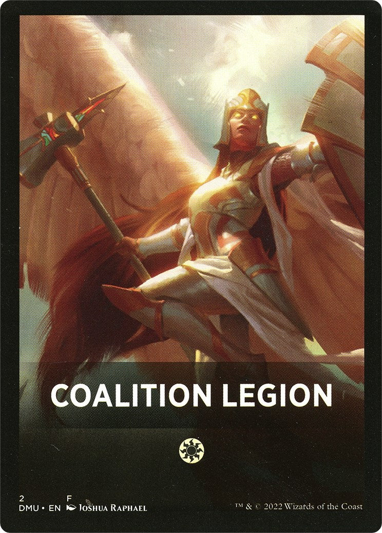 Coalition Legion Theme Card [Dominaria United Tokens] | Clutch Gaming