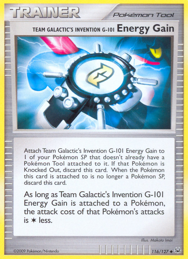 Team Galactic's Invention G-101 Energy Gain (116/127) [Platinum: Base Set] | Clutch Gaming