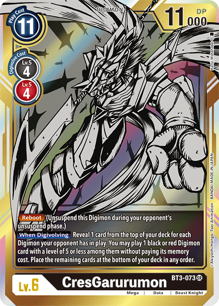 CresGarurumon [BT3-073] (Alternate Art) [Release Special Booster Ver.1.5] | Clutch Gaming