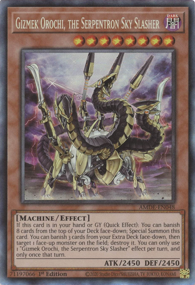 Gizmek Orochi, the Serpentron Sky Slasher [AMDE-EN048] Collector's Rare | Clutch Gaming