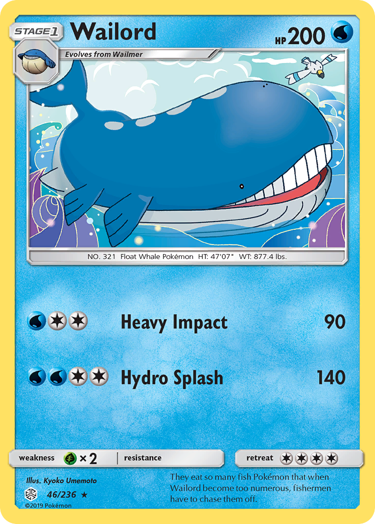 Wailord (46/236) [Sun & Moon: Cosmic Eclipse] | Clutch Gaming