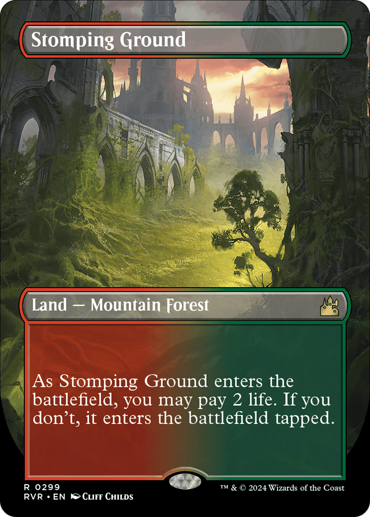 Stomping Ground (Borderless) [Ravnica Remastered] | Clutch Gaming