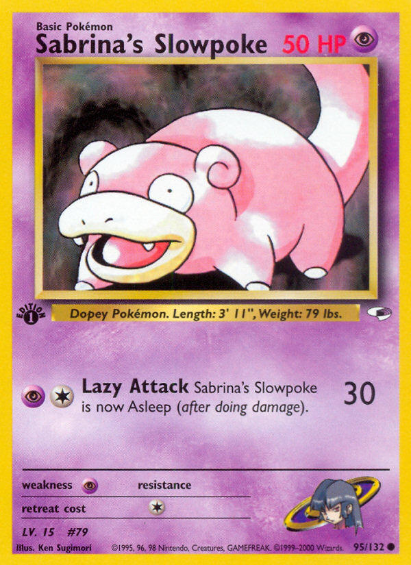 Sabrina's Slowpoke (95/132) [Gym Heroes 1st Edition] | Clutch Gaming