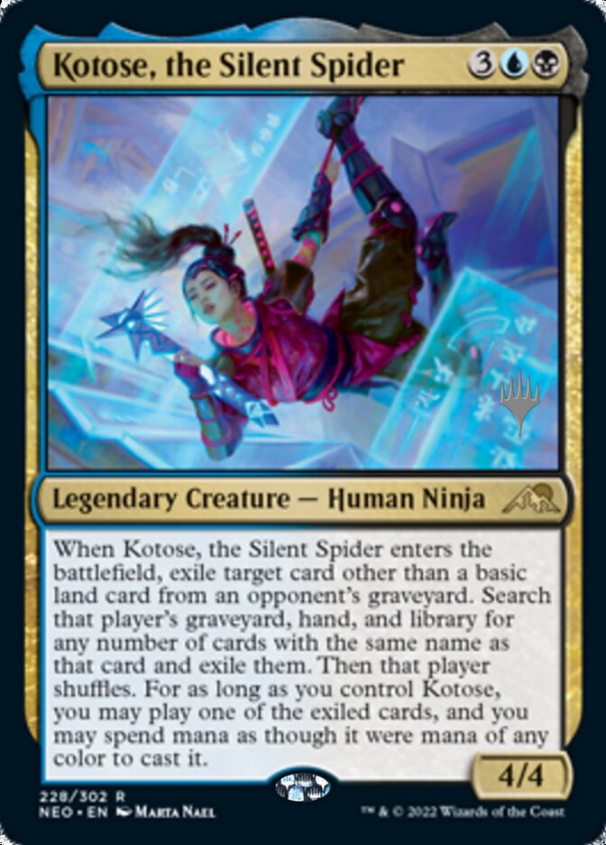 Kotose, the Silent Spider (Promo Pack) [Kamigawa: Neon Dynasty Promos] | Clutch Gaming