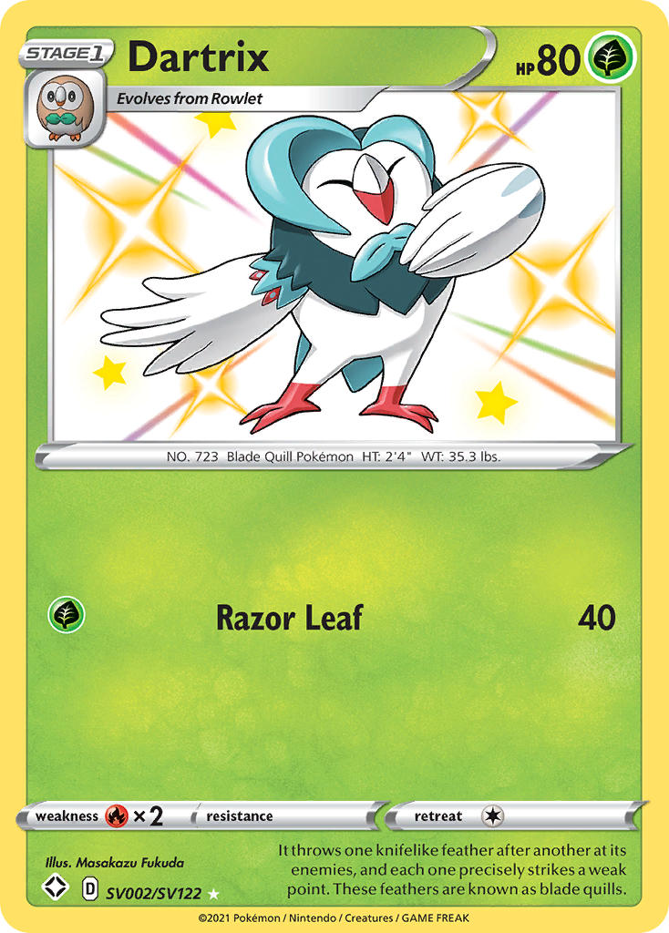 Dartrix (SV002/SV122) [Sword & Shield: Shining Fates] | Clutch Gaming