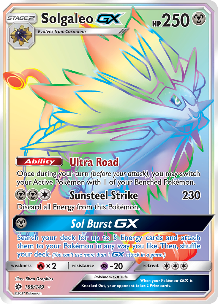 Solgaleo GX (155/149) [Sun & Moon: Base Set] | Clutch Gaming