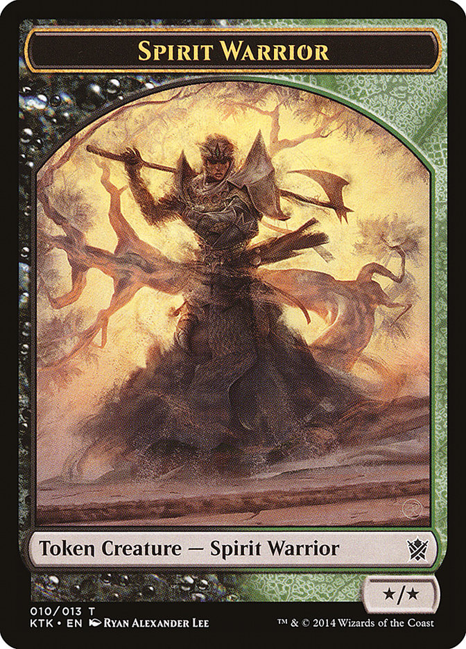 Spirit Warrior Token [Khans of Tarkir Tokens] | Clutch Gaming