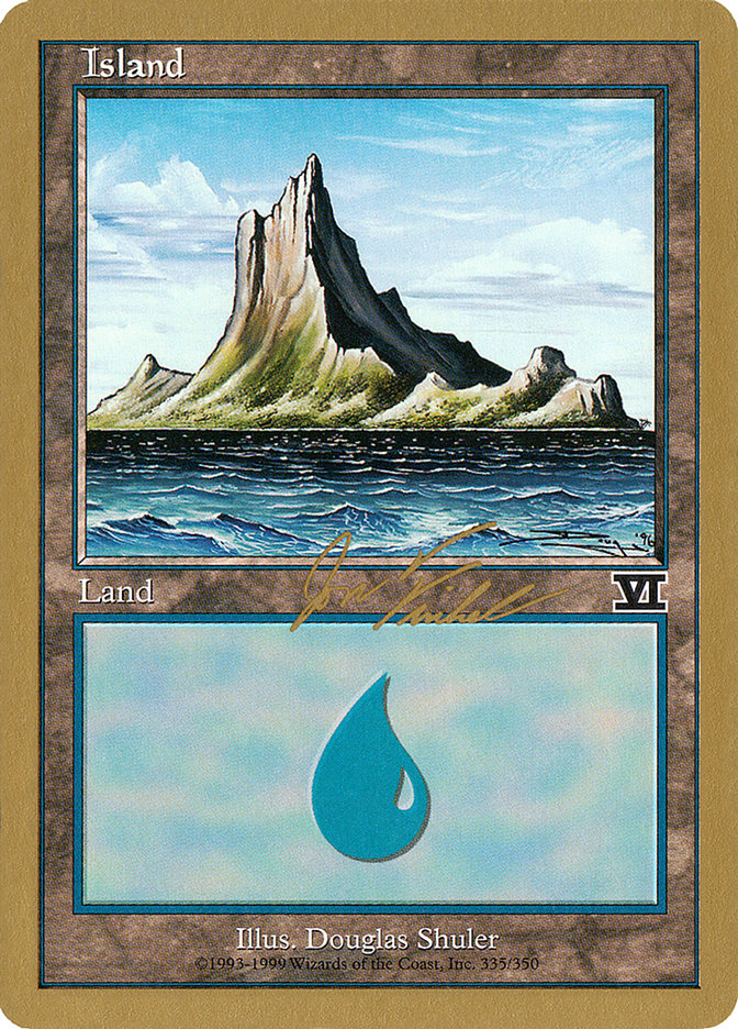 Island (jf335) (Jon Finkel) [World Championship Decks 2000] | Clutch Gaming