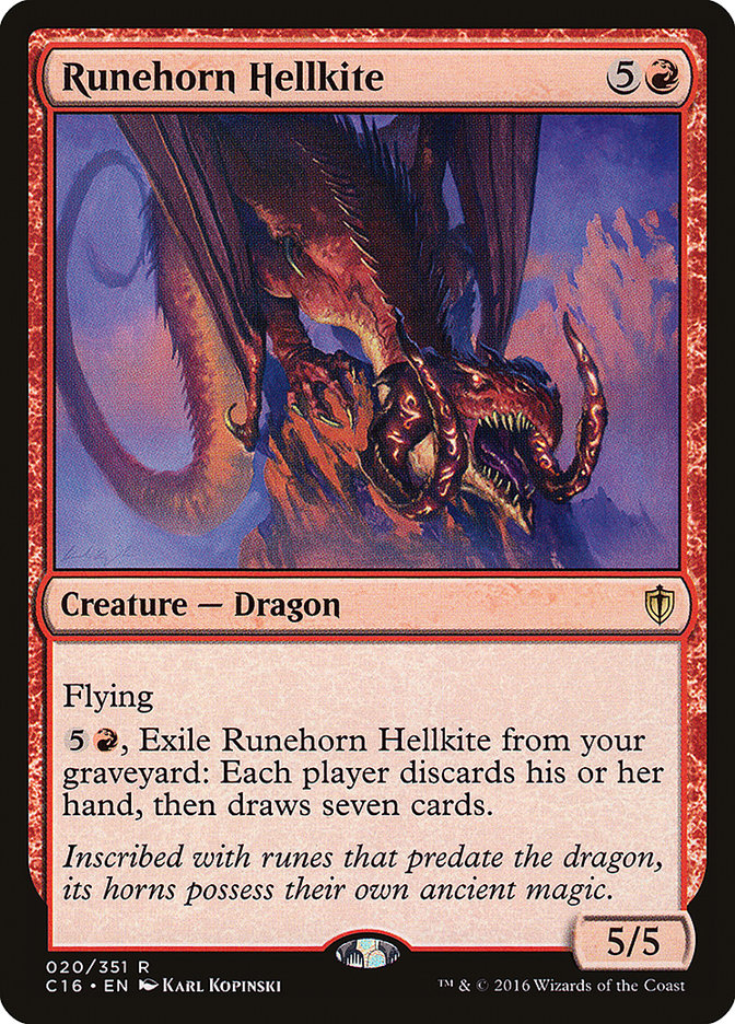 Runehorn Hellkite [Commander 2016] | Clutch Gaming