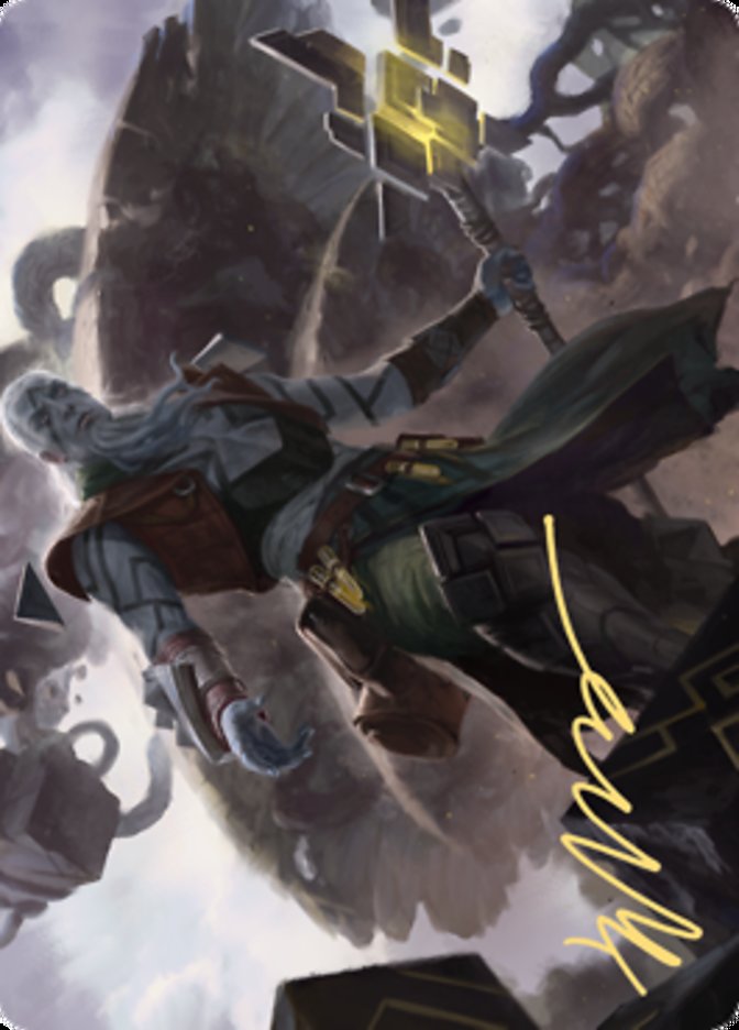 Orah, Skyclave Hierophant Art Card (Gold-Stamped Signature) [Zendikar Rising Art Series] | Clutch Gaming