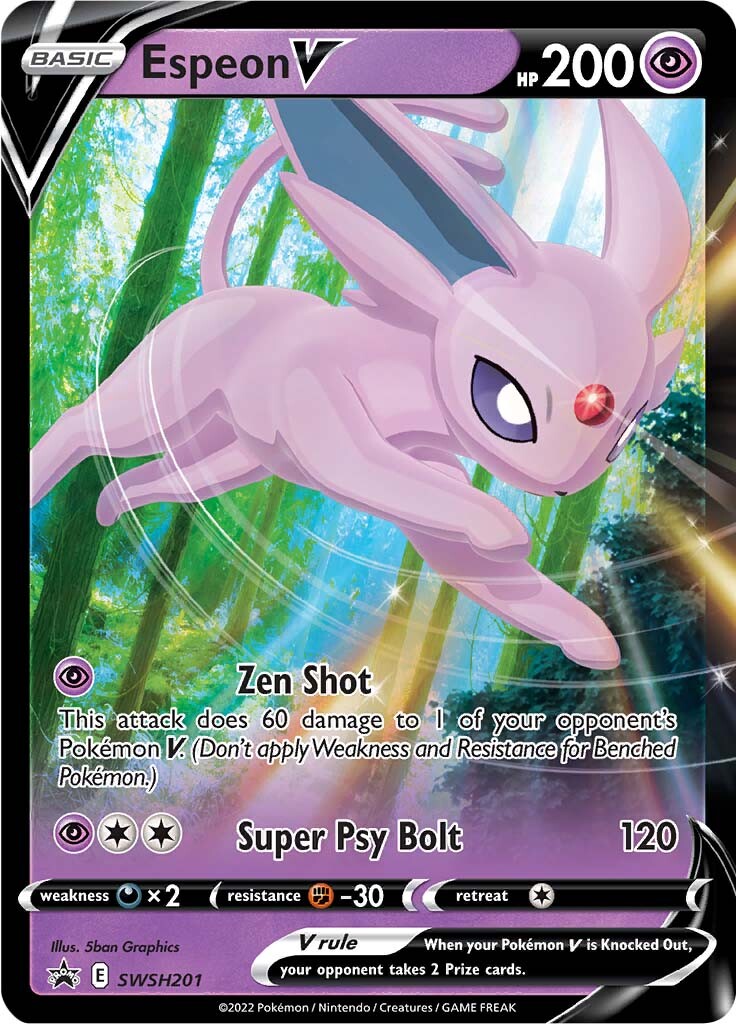 Espeon V (SWSH201) [Sword & Shield: Black Star Promos] | Clutch Gaming