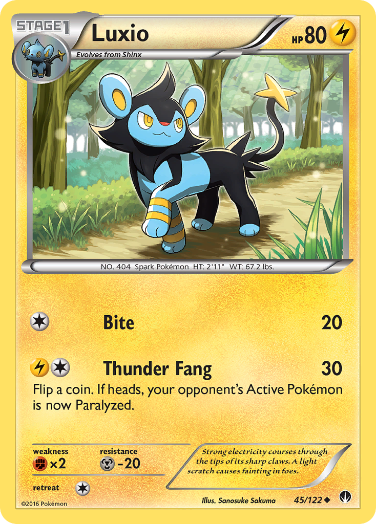 Luxio (45/122) [XY: BREAKpoint] | Clutch Gaming