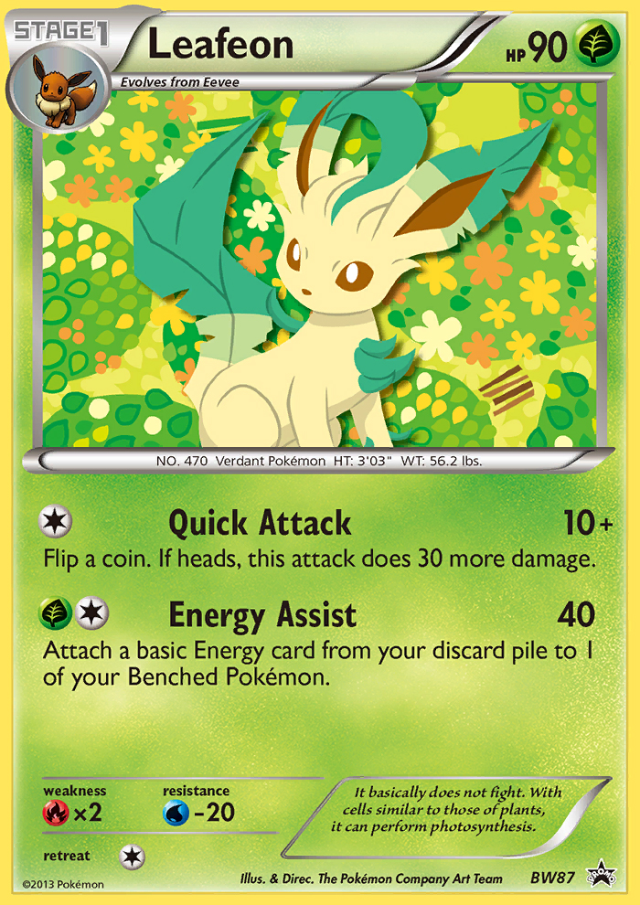 Leafeon (BW87) [Black & White: Black Star Promos] | Clutch Gaming