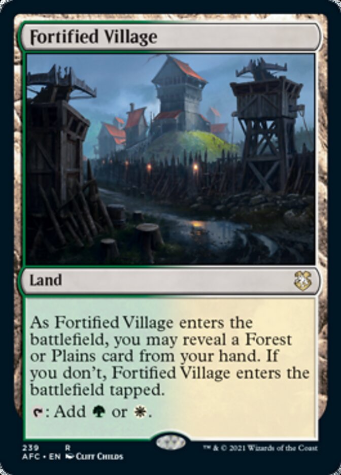 Fortified Village [Dungeons & Dragons: Adventures in the Forgotten Realms Commander] | Clutch Gaming