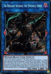 Tri-Brigade Shuraig the Ominous Omen [PHRA-EN048] Secret Rare | Clutch Gaming