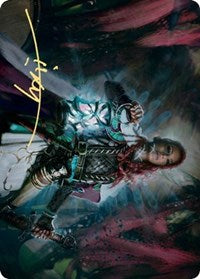 Tergrid, God of Fright Art Card (Gold-Stamped Signature) [Kaldheim Art Series] | Clutch Gaming
